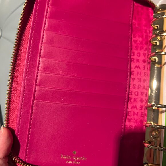 Kate Spade sweetheart hot pink leather Wellesley Planner Agenda - Picture 11 of 14